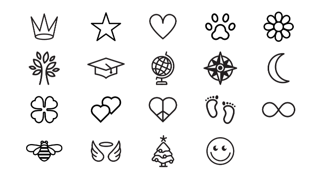 Charm Engraving Options