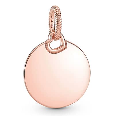 Engravable Round Tag Pendant