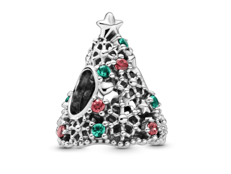 Glitter Christmas Tree Charm