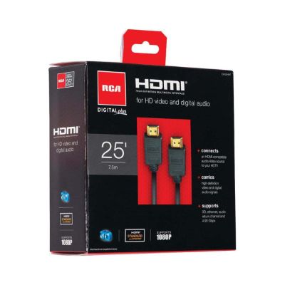 RCA - Digital Plus HDMI Cable, 25ft
