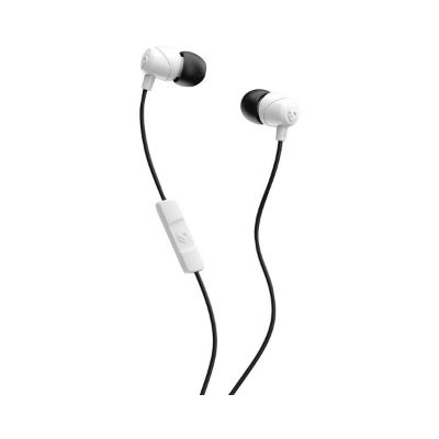 Skullcandy - Earphones, JIB, Wired, w/ Mic, White / Black