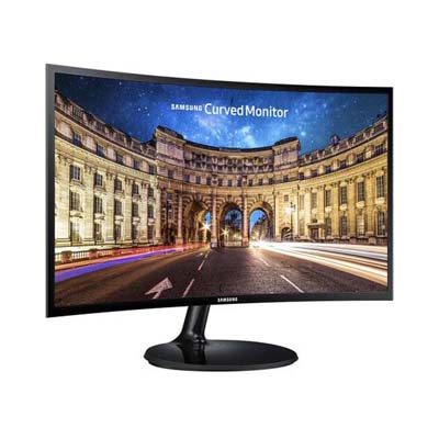 Samsung - 390 Series C24F390 24" 16:9 Curved FreeSynce LCD Monitor