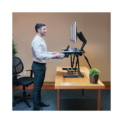 Loctek - Sit-Stand Motorized Desk Riser, 35"