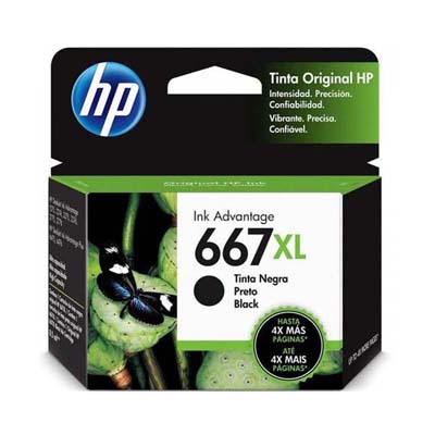 HP - 667XL Ink Cartridge, Black