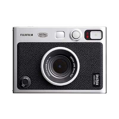 Fujifilm - INSTAX MINI EVO Hybrid Instant Camera, Black