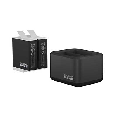 GoPro - Dual-Battery Charger with Two Enduro Batteries for HERO9/10 Black