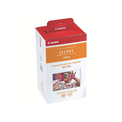 Canon - RP-108 High-Capacity Color Ink/Paper Set, Multicolor