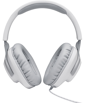 JBL - Quantum 100P Wireless Over-Ear Console Gaming Headset, White
