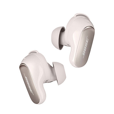 Bose - QuietComfort Ultra True Wireless Noise Cancelling In-Ear Earbuds - White Smoke