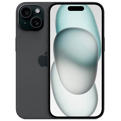 Apple - iPhone 15, 128GB, Black