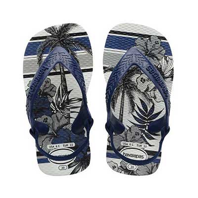 Baby Chic White/Navy Blue