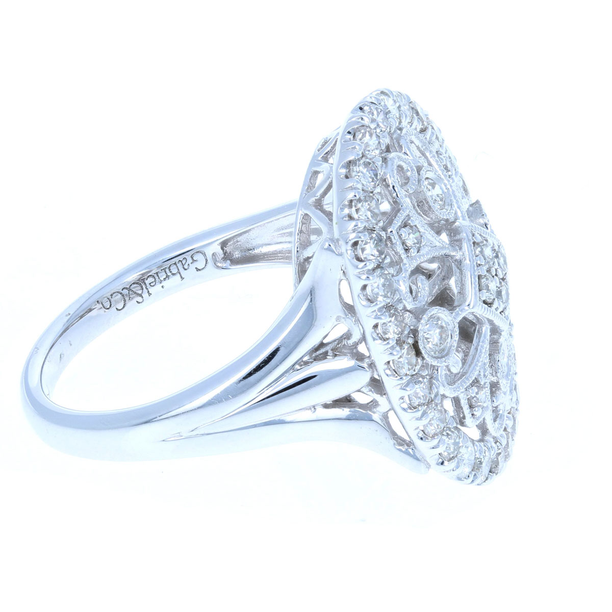 Vintage-Look Diamond Ring 14 KT