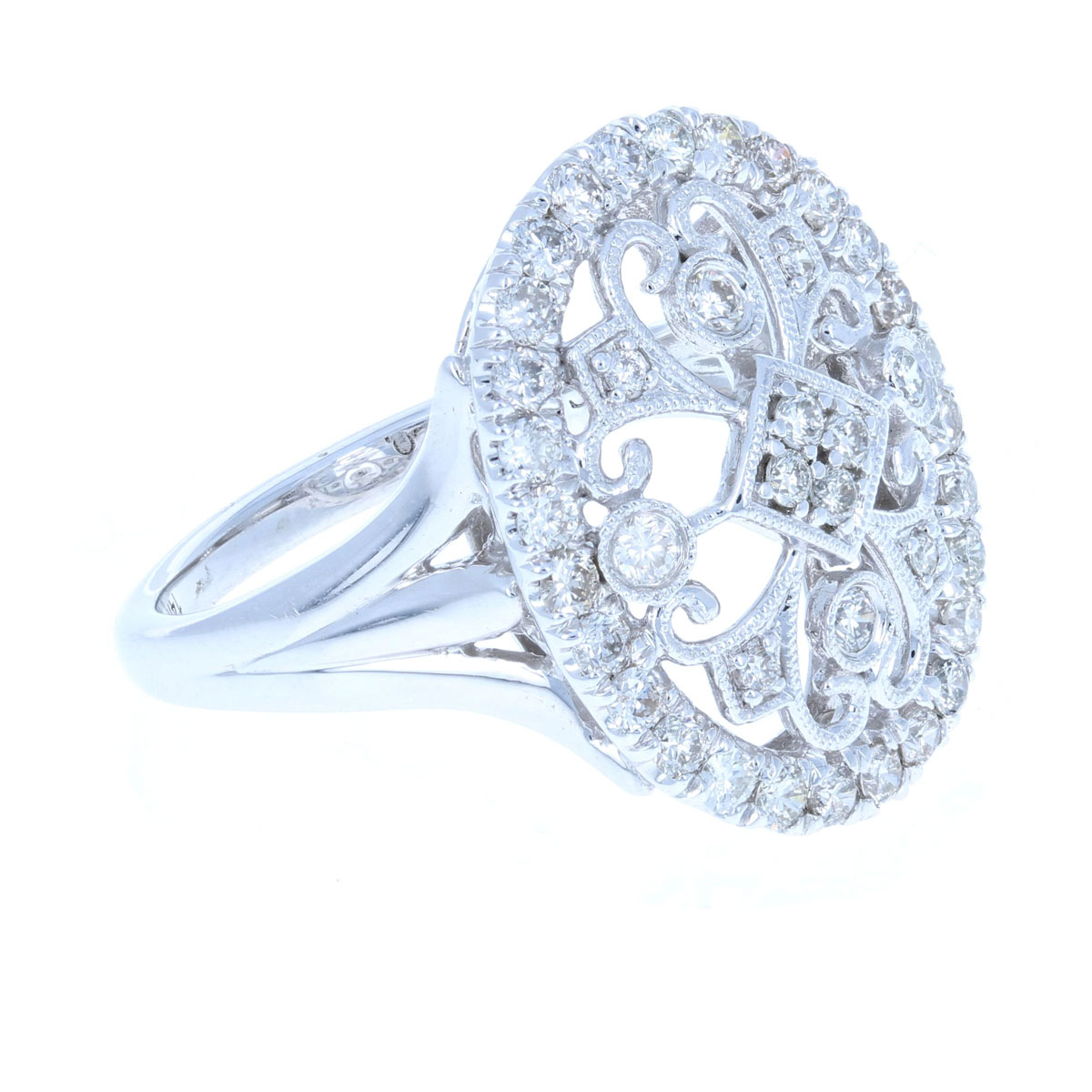 Vintage-Look Diamond Ring 14 KT