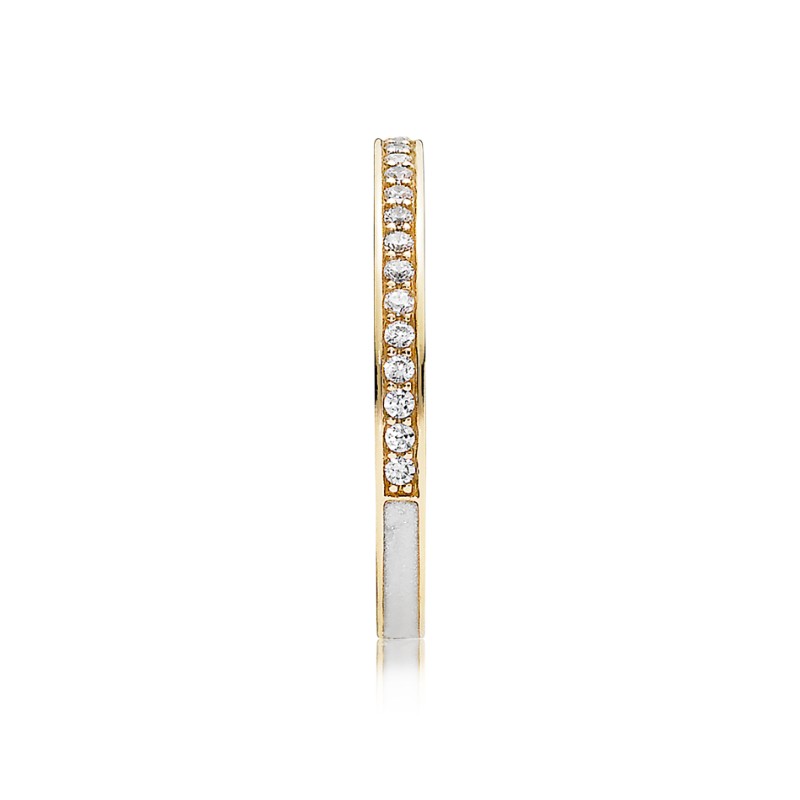 Radiant Hearts of Pandora, 14K Gold & Clear CZ