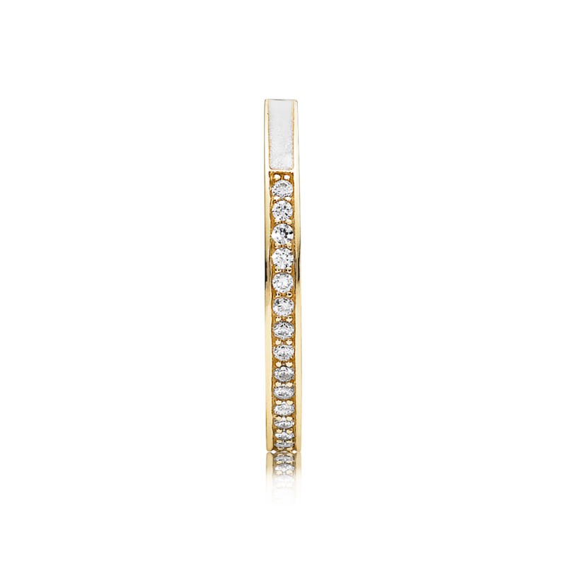 Radiant Hearts of Pandora, 14K Gold & Clear CZ