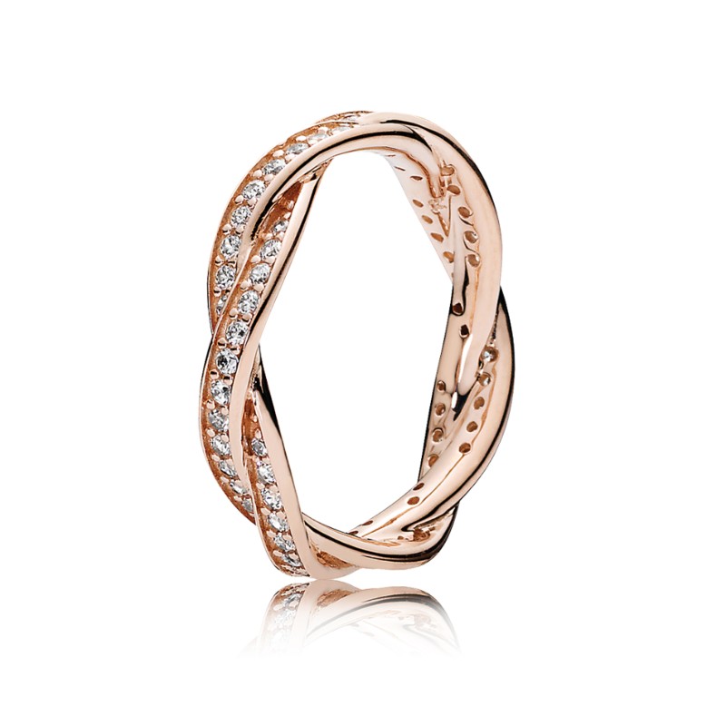 Twist of Fate, PANDORA Rose<sup>TM</sup> & Clear CZ