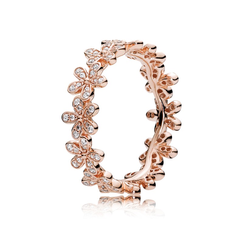 Dazzling Daisy Band, PANDORA Rose<sup>TM</sup> & Clear CZ