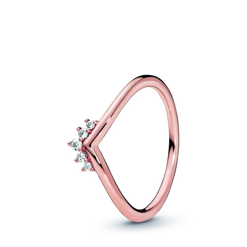 Tiara Wishbone Ring, Pandora Rose