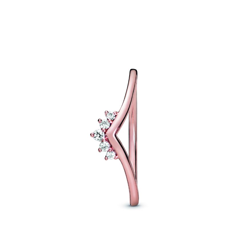 Tiara Wishbone Ring, Pandora Rose