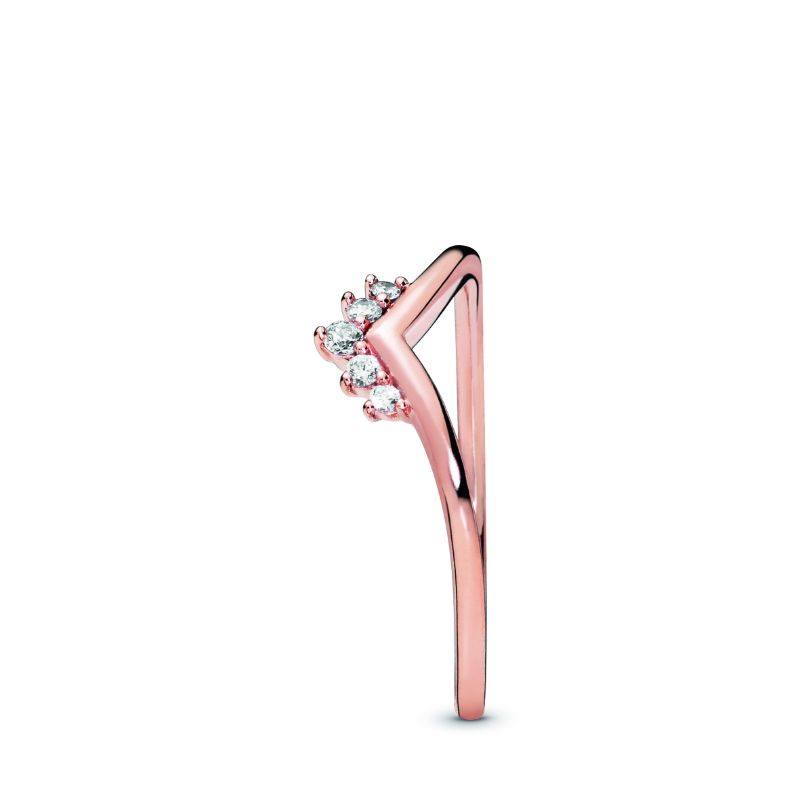 Tiara Wishbone Ring, Pandora Rose