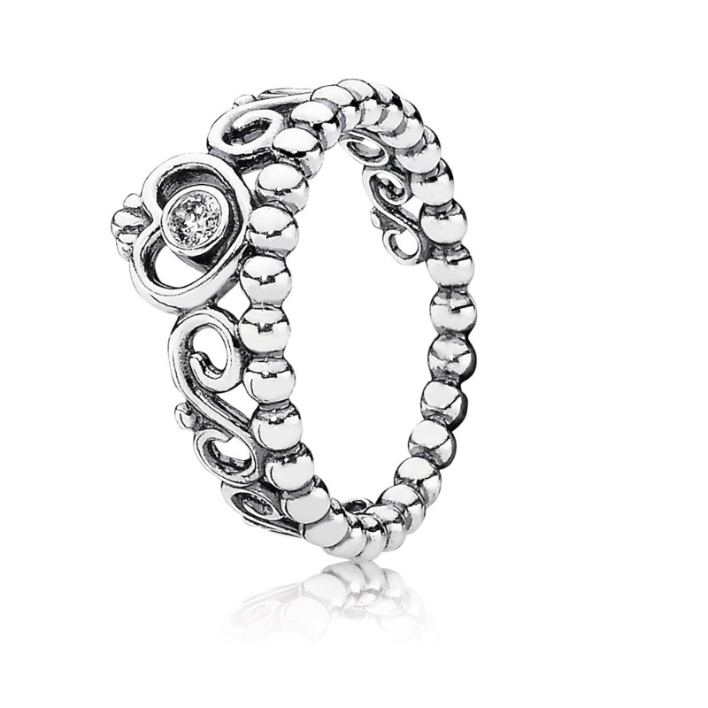 My Princess Stackable Ring, Clear CZ