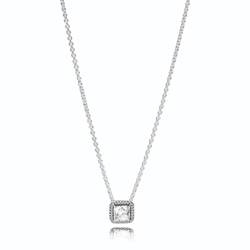 Timeless Elegance Necklace, Clear CZ