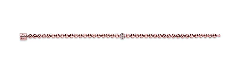 Beads & Pav&eacute; Bracelet, Pandora Rose