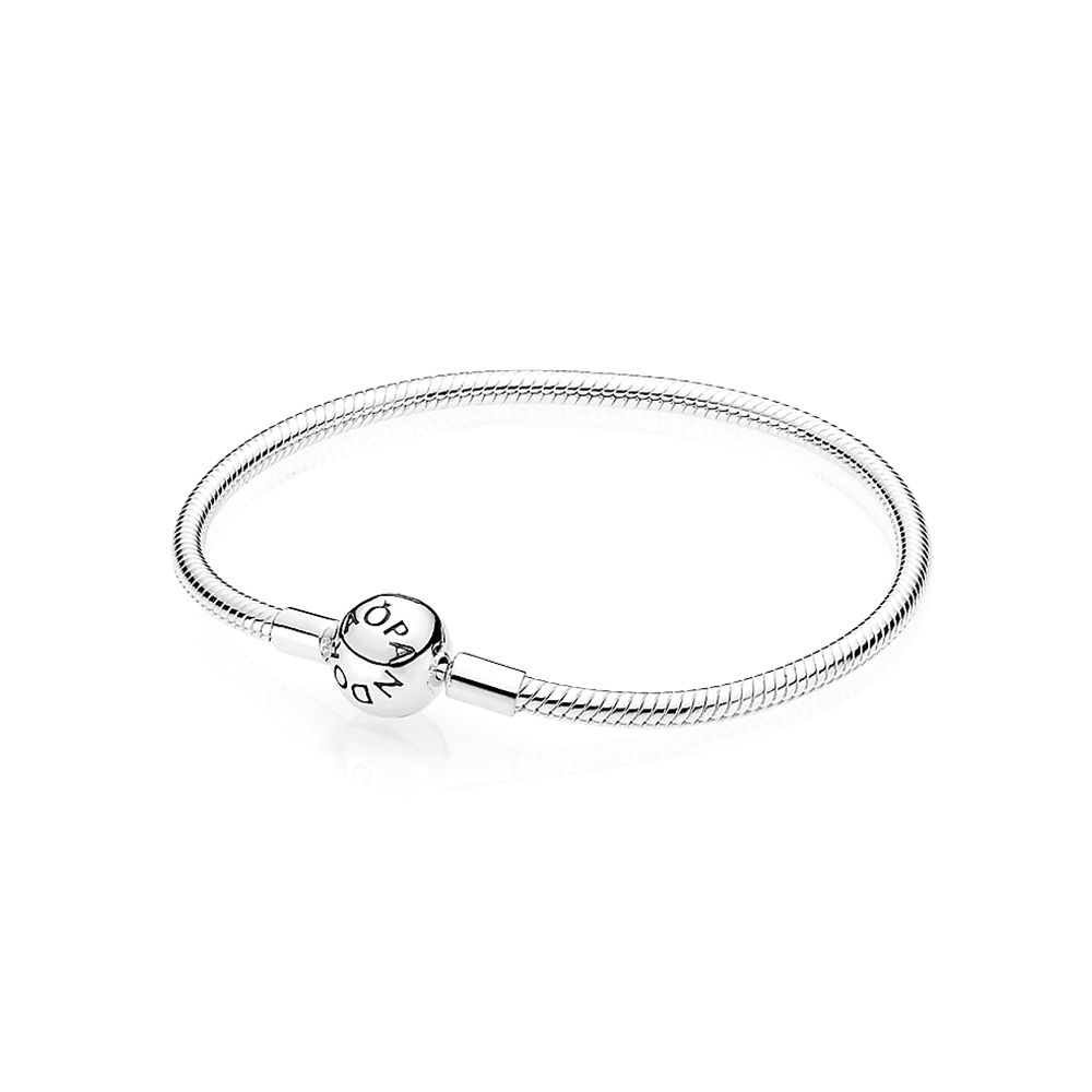 Smooth Silver Clasp Bracelet