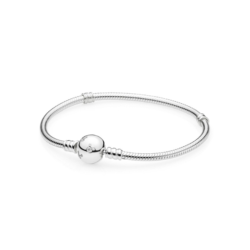 Disney, Mickey Bracelet, Clear CZ