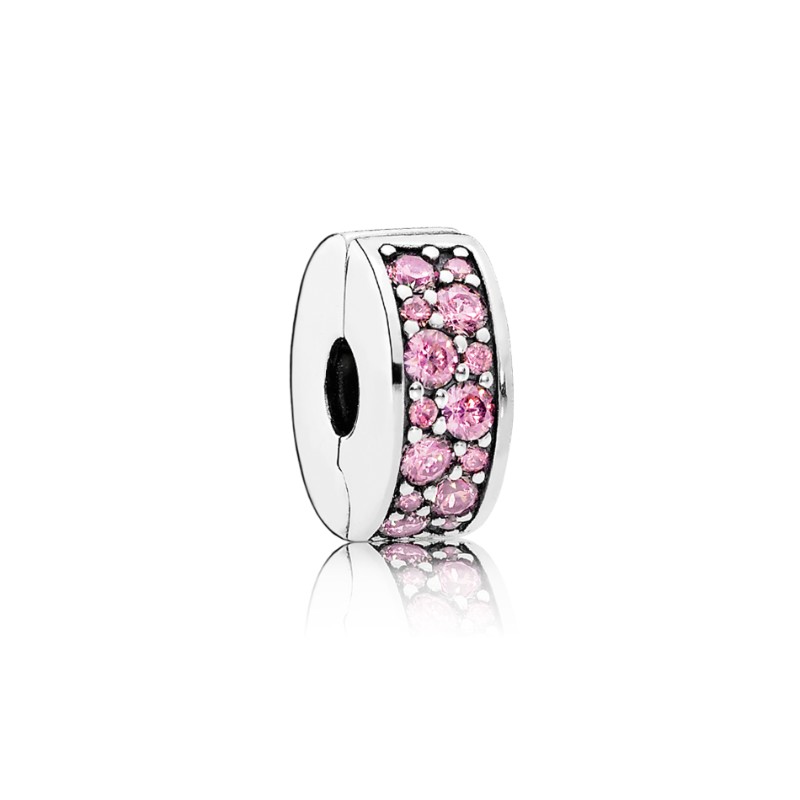 Shining Elegance Clip, Pink CZ