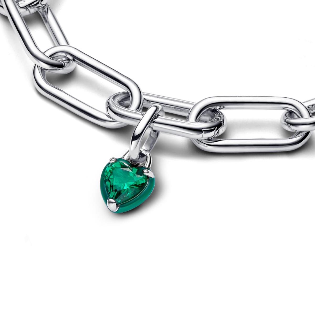 Pandora ME Green Chakra Heart Mini ZC03 Charm