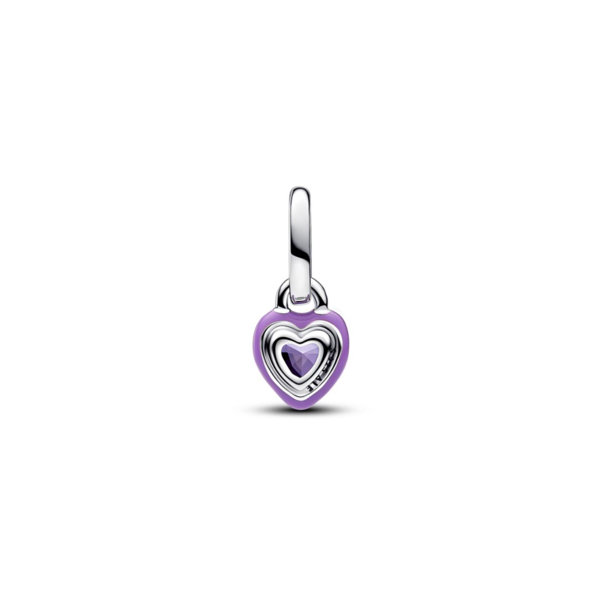 Pandora ME Purple Chakra Heart Mini ZC03 Charm