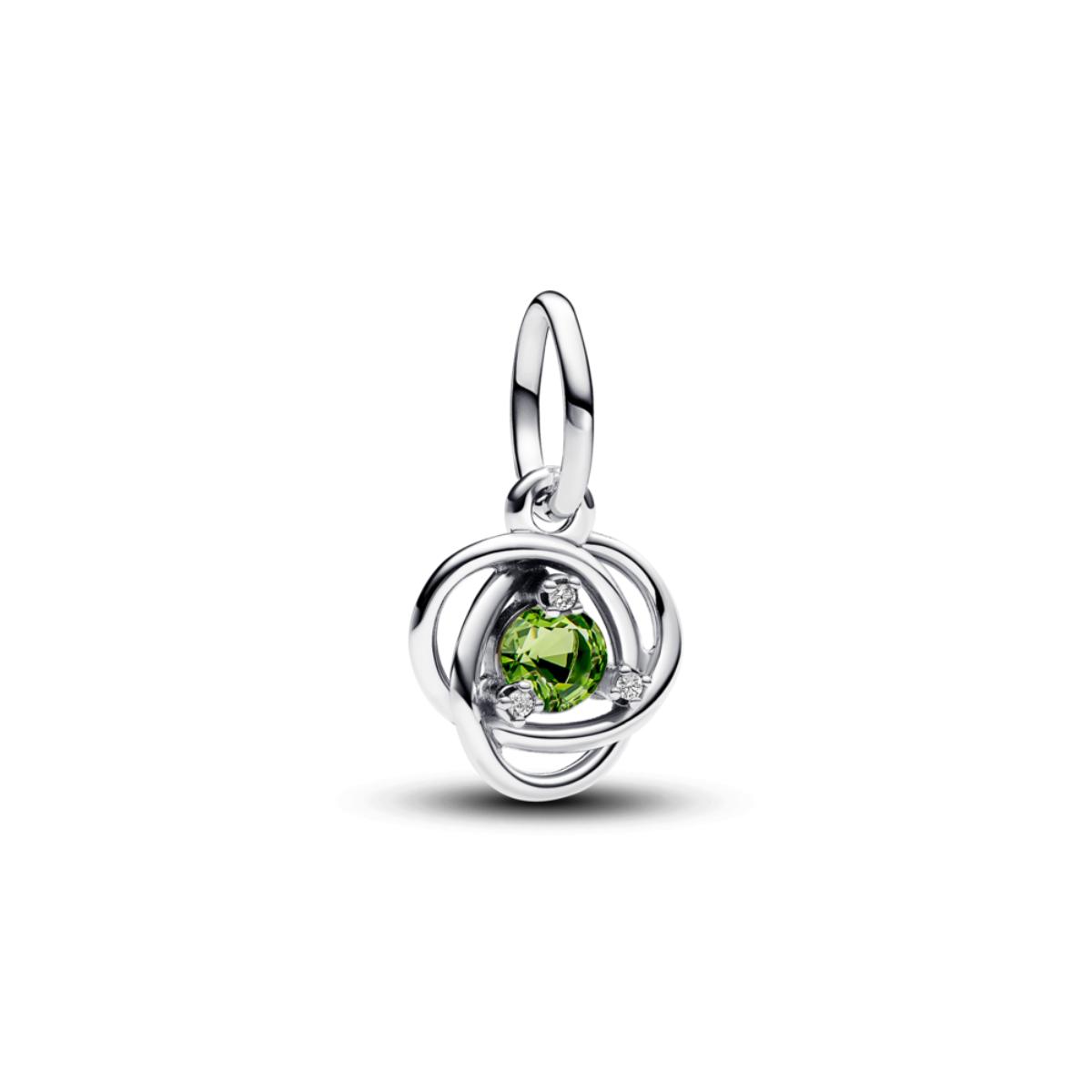 August Spring Green Eternity Circle ZC03 Charm