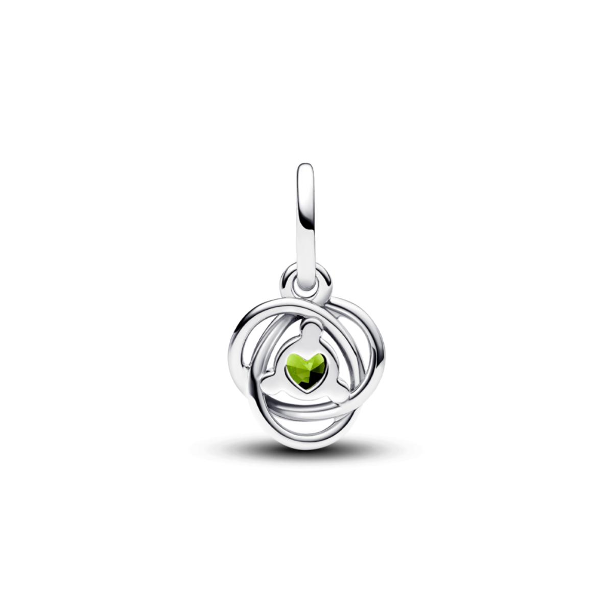 August Spring Green Eternity Circle ZC03 Charm