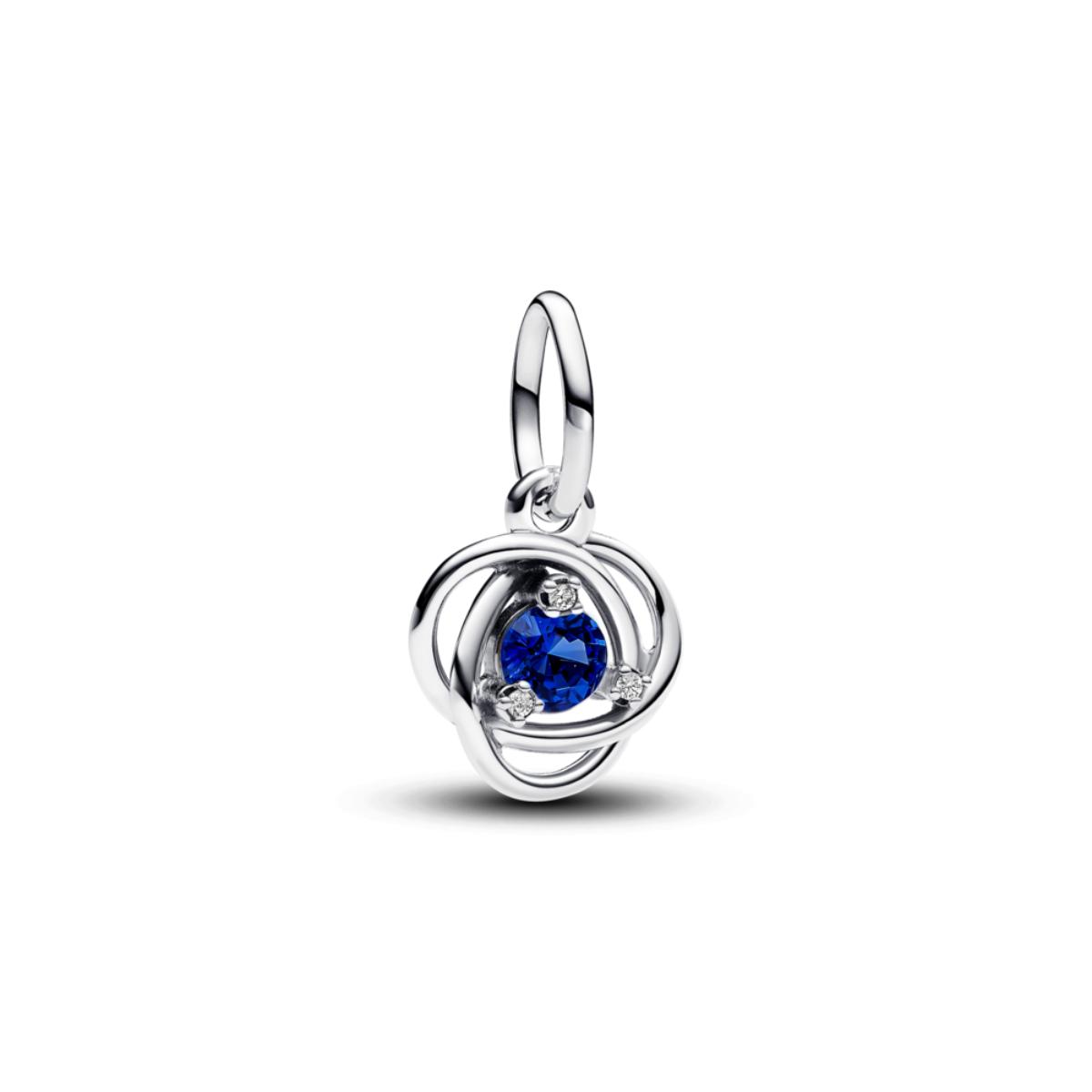 September Blue Eternity Circle ZC03 Charm