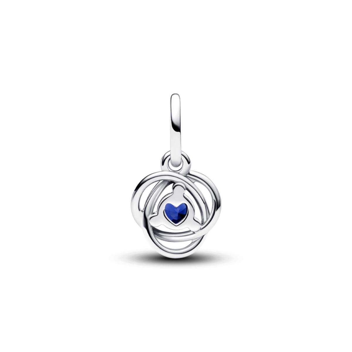 September Blue Eternity Circle ZC03 Charm