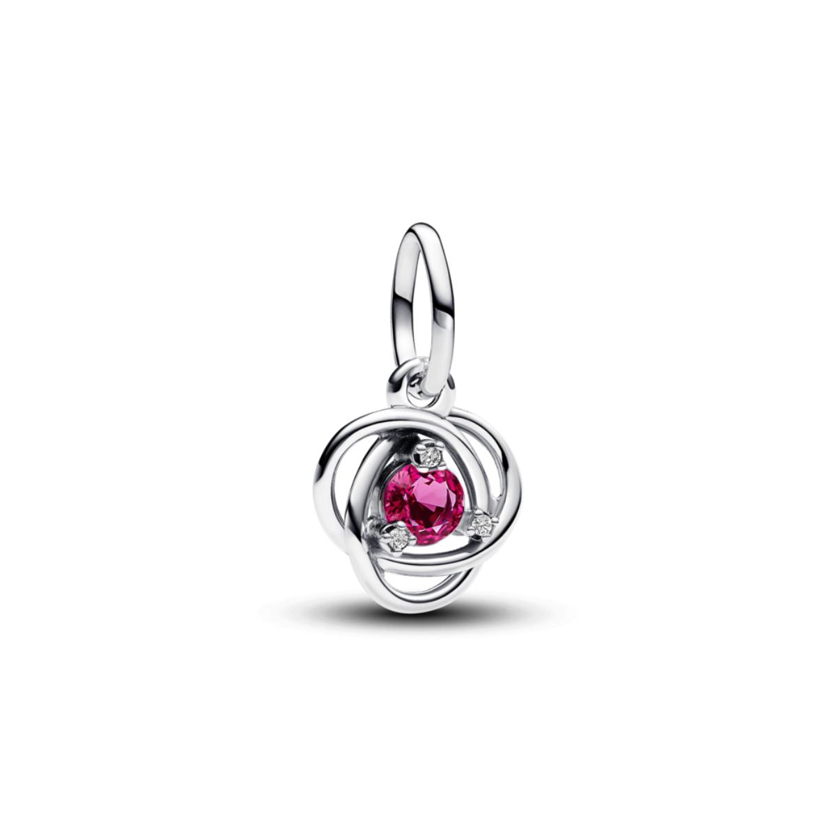 October Pink Eternity Circle ZC03 Charm