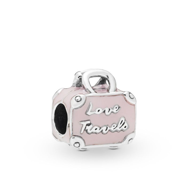 Pink Travel Bag Charm