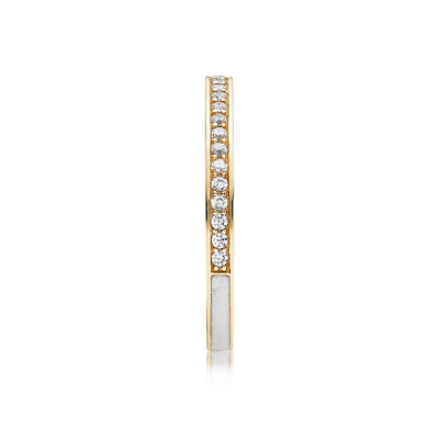 Radiant Hearts of Pandora, 14K Gold & Clear CZ