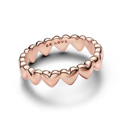 Row of Hearts Ring