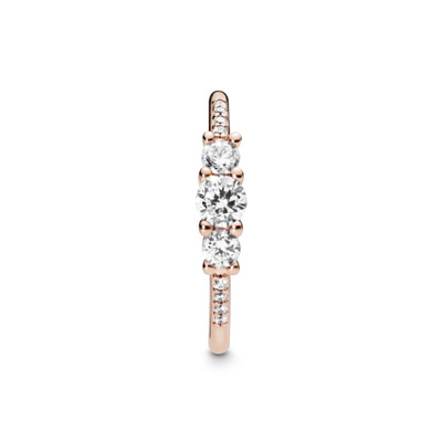 Sparkling Elegance Ring, Pandora Rose&trade; & Clear CZ
