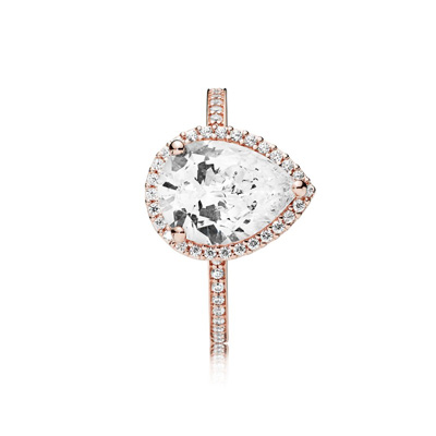 Radiant Teardrop, Clear CZ