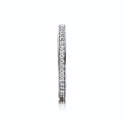 Hearts of PANDORA Ring, Clear CZ