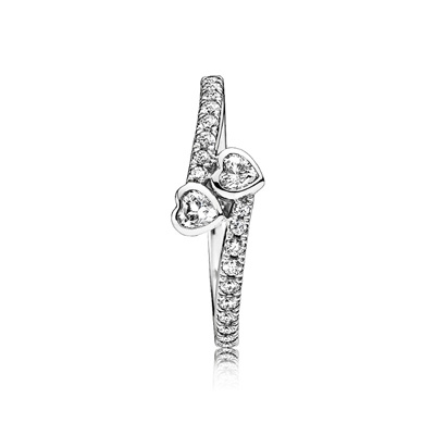 Forever Hearts, Clear CZ