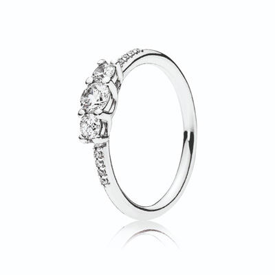 Fairytale Sparkle Ring, Clear CZ