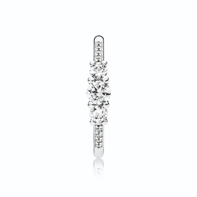 Fairytale Sparkle Ring, Clear CZ