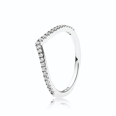 Shimmering Wish Ring, Clear CZ