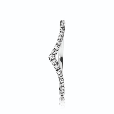 Shimmering Wish Ring, Clear CZ