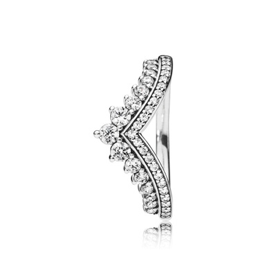 Princess Wish Ring,Clear CZ