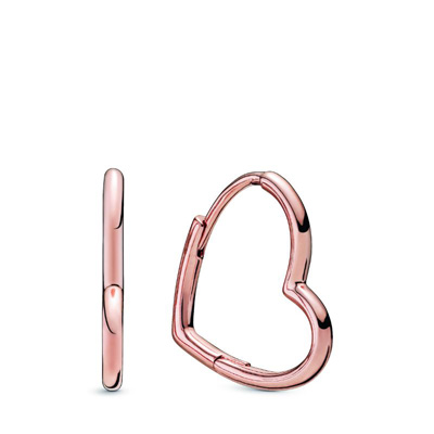 Asymmetric Heart Hoop Earrings
